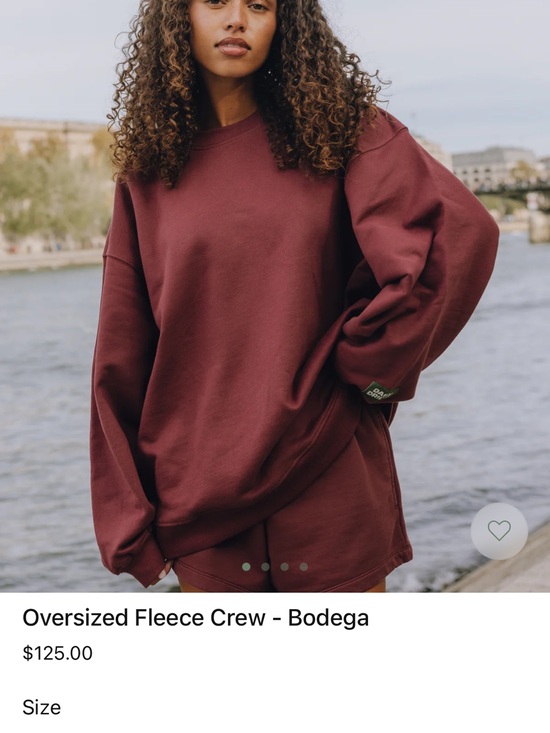 Daily Drills Sweaters - Daily Drills Oversized Crewneck Sweater & Shorts- Bodega (Burgundy)